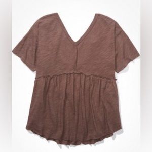 American Eagle Oversized V-Neck Tee